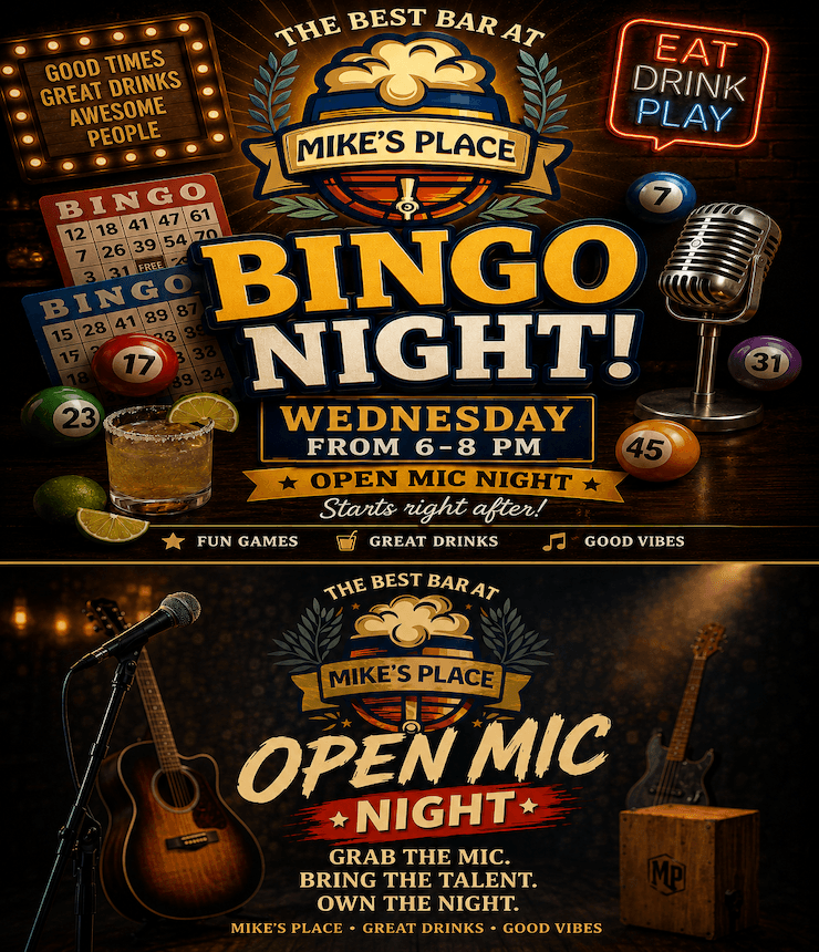 Bingo and Open Mic Night
